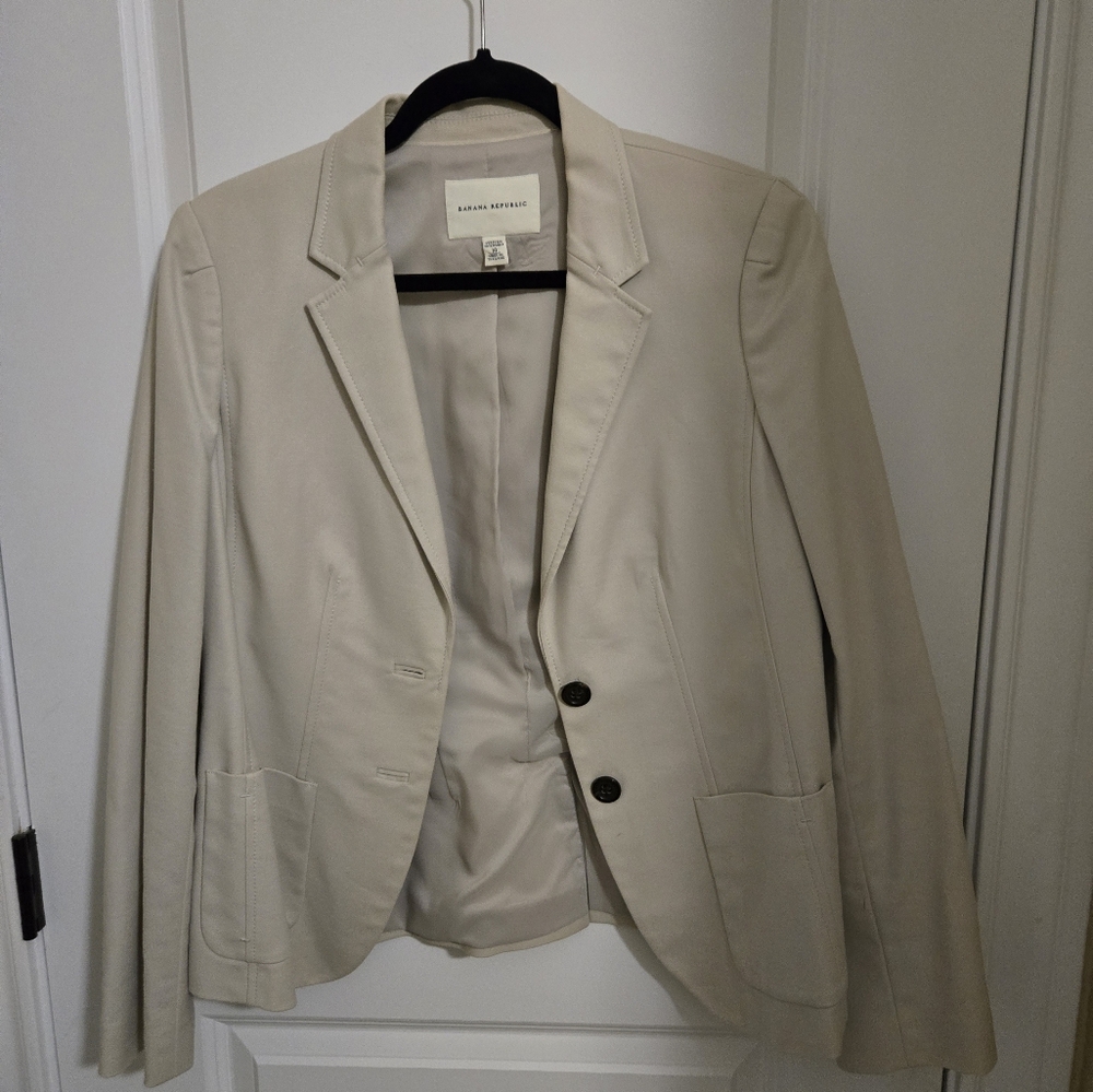 Banana Republic Cream Blazer Jacket